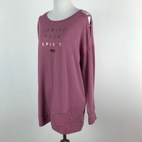 Justice active sweatshirt sz 20 ignite your spirit - Picture 6 of 9